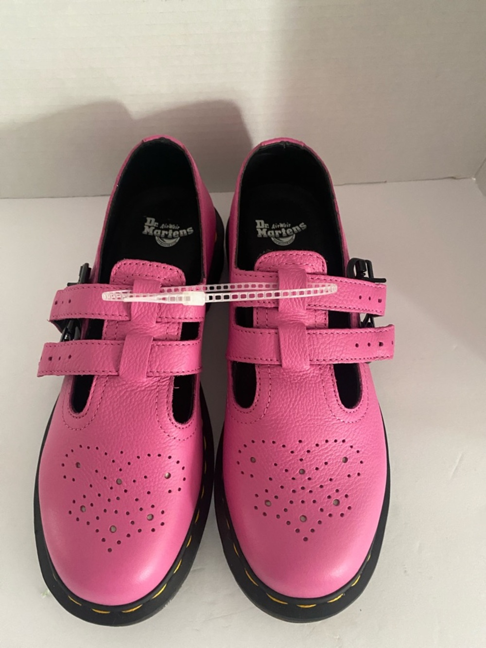 Dr. Martens Kids Hot Pink Mary Jane Double-Strap Shoes